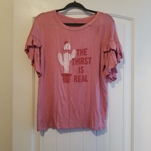 Alya Cactus Shirt NWOT